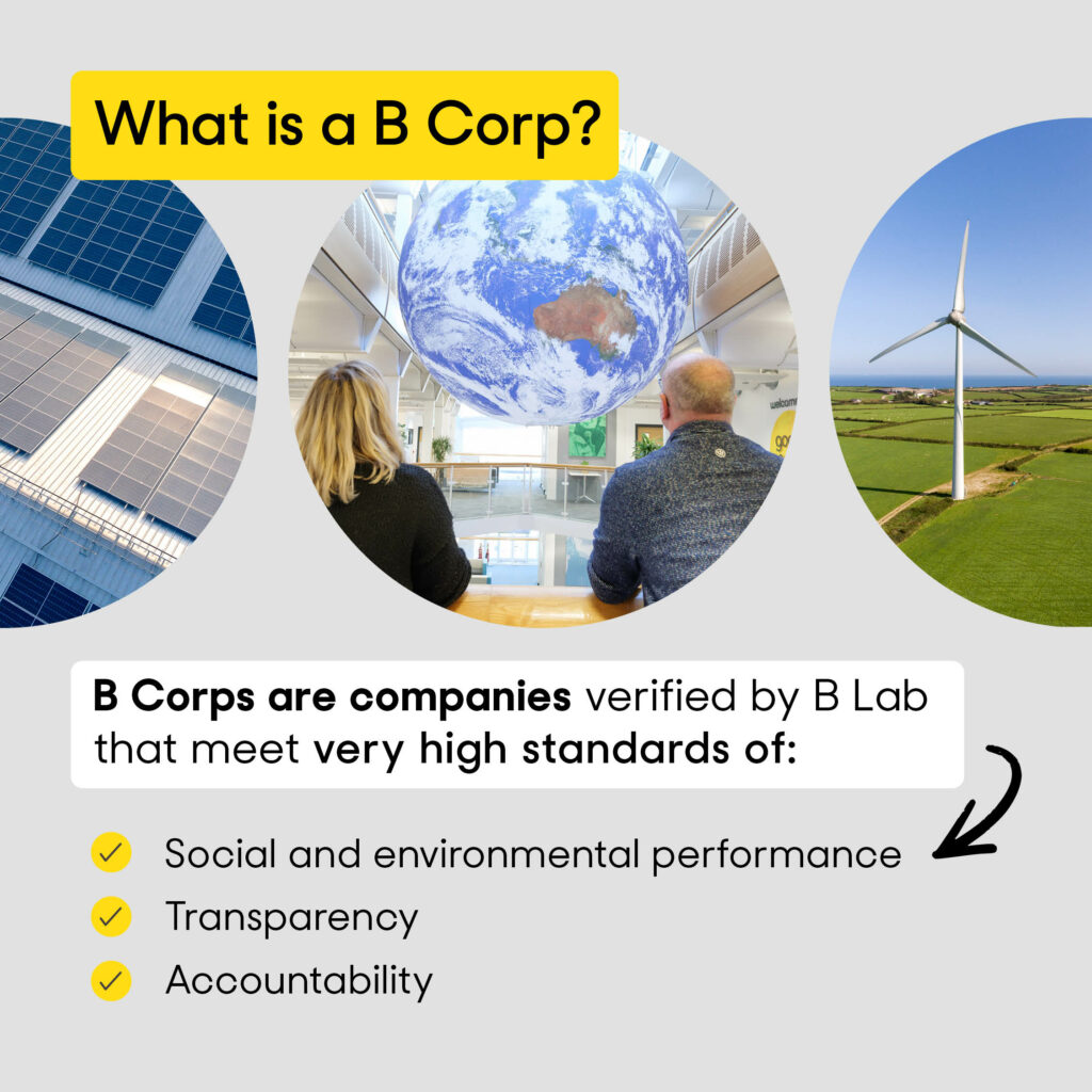 Sustainable energy companies Good Energy B Corp