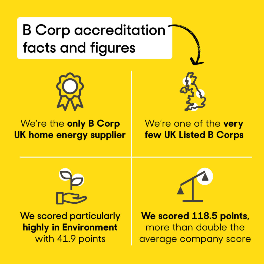 Sustainable energy companies Good Energy B Corp