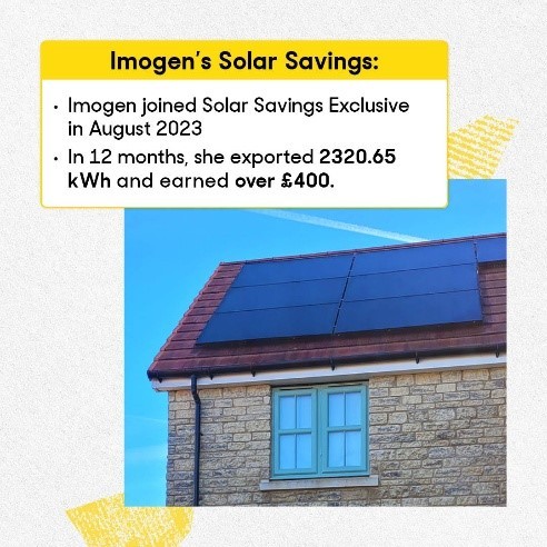 Solar Savings Exclusive export tariff UK