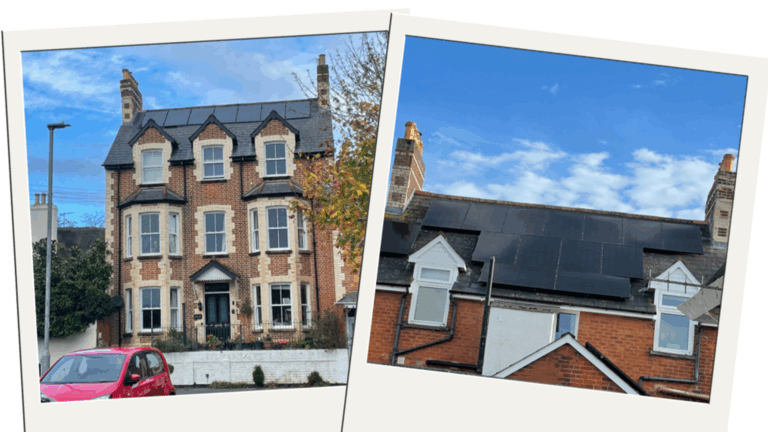 North facing solar panels