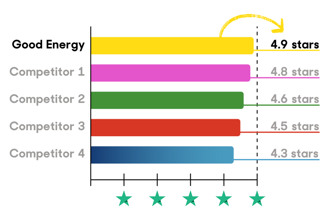 Top-rated renewable energy provider Trustpilot